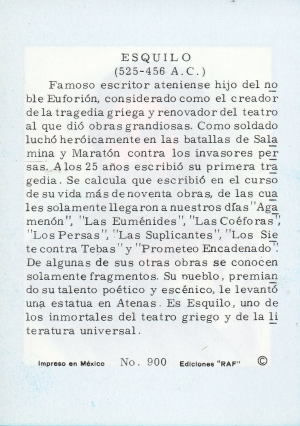 Biografia Esquilo Atras